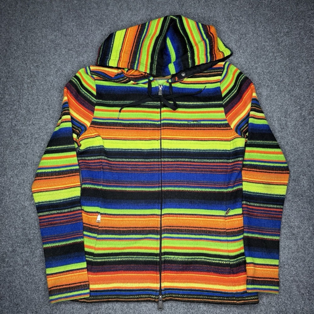 Ralph Lauren Active Multicolor Hoodie Women's Small Vintage Zip Up